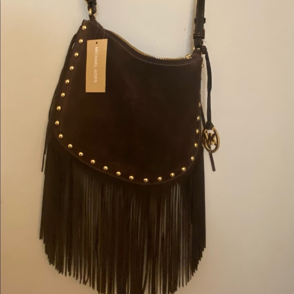 Michael Kors Suede Boho Purse New with Tags